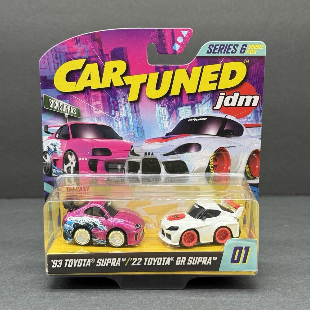 Car Tuned Jdm Series 6 Double Pack ‘93 Toyota Supra & ‘22 Toyota GR Supra MGA